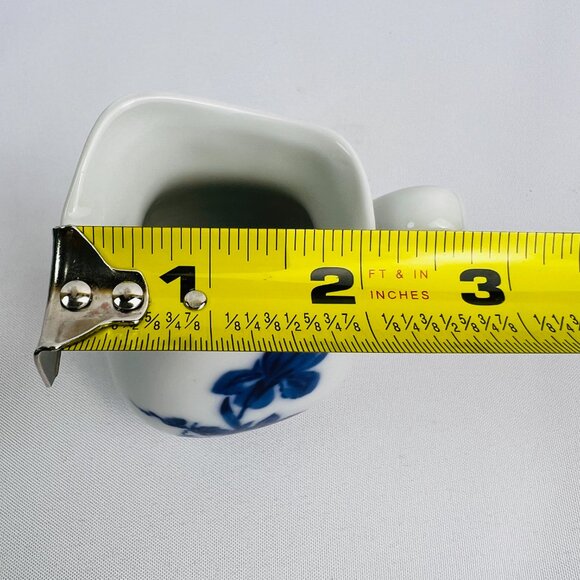 Eschenbach Bavaria Sugar & Creamer Set Blue Floral Porcelain Vintage Germany - Picture 12 of 12